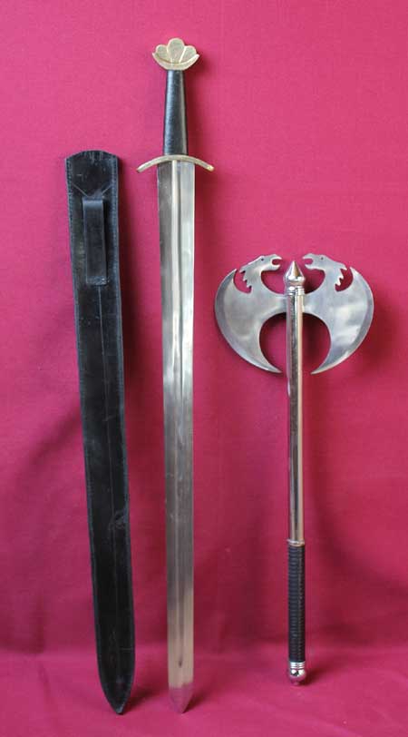 A70A - 10th century Viking or Norman sword and axe