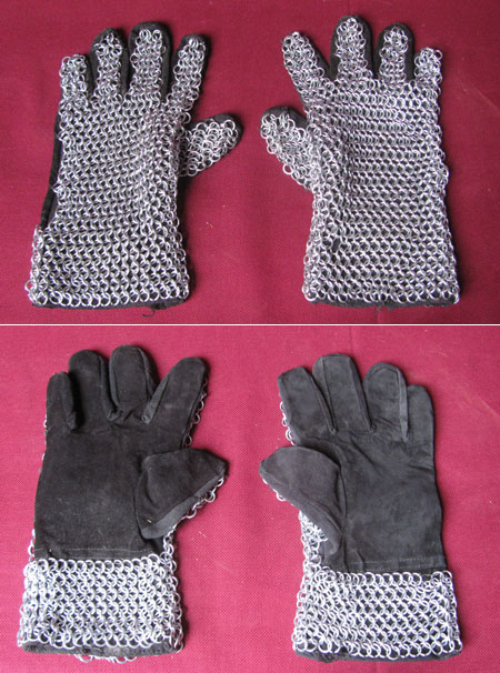 AH054 - Chainmail gloves for medieval armour