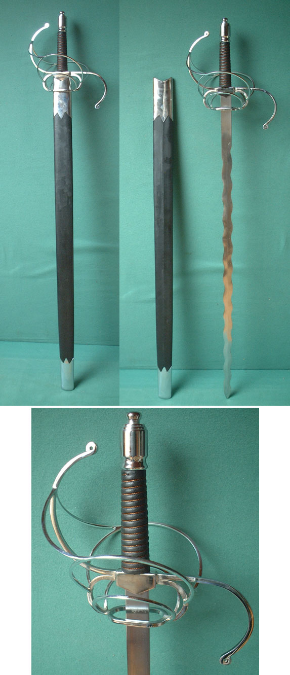 AH3322 - Swept hilt rapier, European 15th cent.,German or French