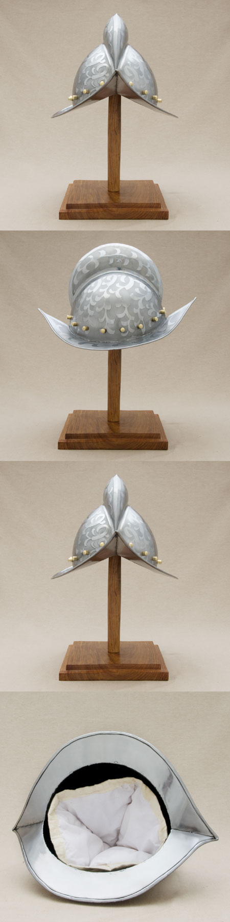 AH3809E - Medieval pikemen's helmet Morion