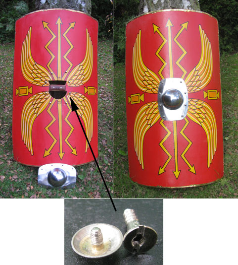 AH3853LRTU - Roman rectangular shield scutum 200 to 50AD,