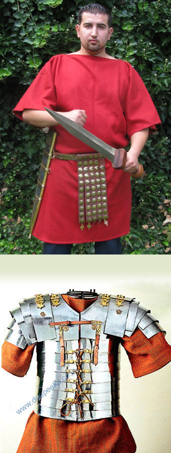 AH6016 - Roman red tunic (100 AD) for reenactors