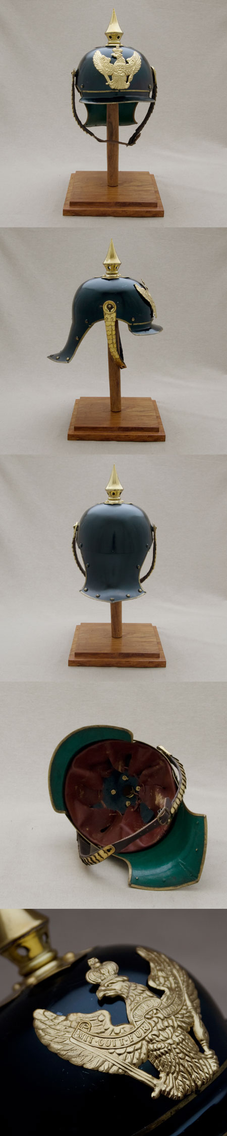 AH6039 - German spiked helmet Jaeger regiment Prussia M1895