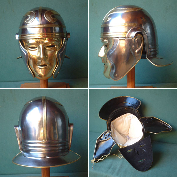 AH6049 - Roman cavalry face helmet from 100 A.D.) for reenactors
