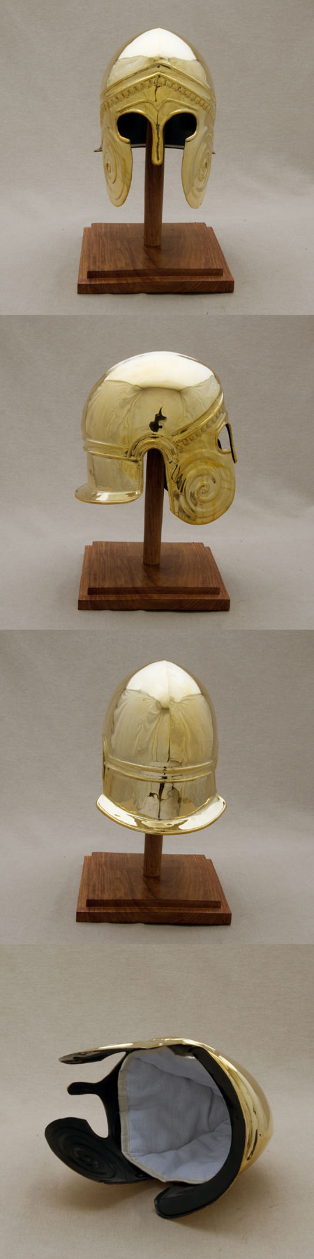 AH6065B - Corinthian helmet, Greece, brass, 550 BC
