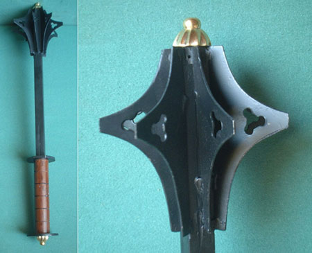 AH6085 - Medieval flanged mace (war hammer), German, circa 1500