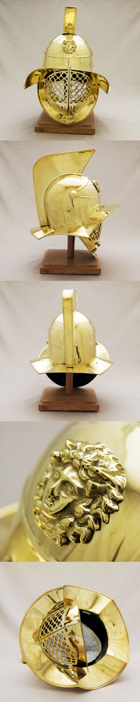 AH6203B - Roman Gladiator helmet, as from Pompeii 79 AD