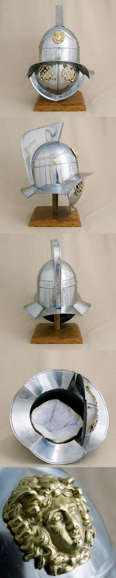 AH6206 - Roman gladiator helmet, museum style copy