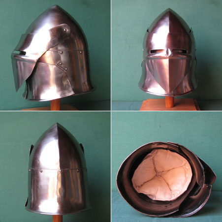 AH6301 - Medieval Great Helmet w. visor