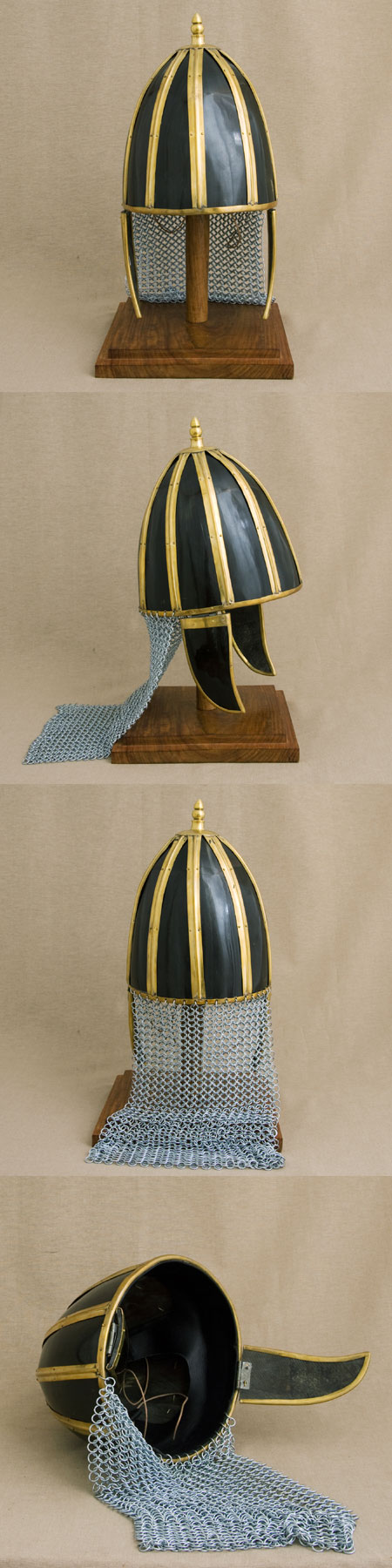 AH6313 - Roman auxiliary horn helmet for reenactors
