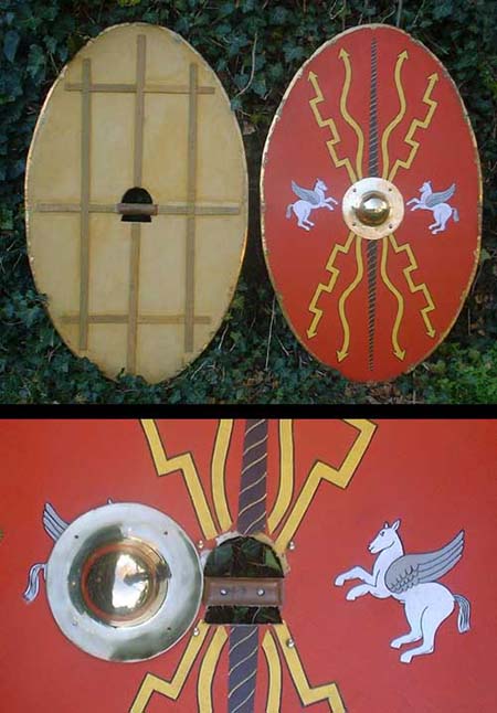 AH6711 - Roman oval shield scutum 200 BC till 50AD