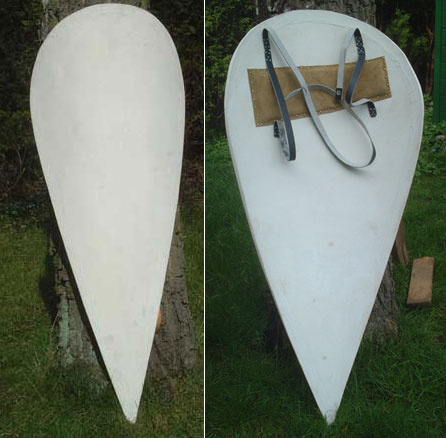 AH6756 - Viking shield (Bayeux tapestry) primed+unpainted