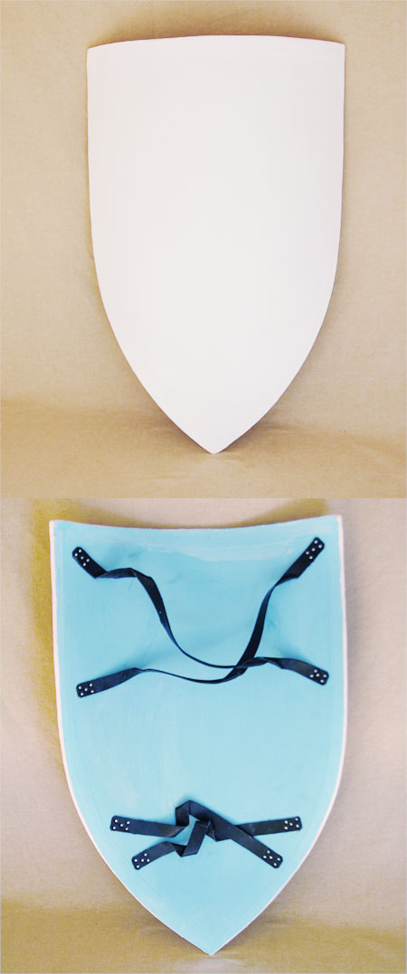 AH6758 - Crusader's shield 13th century, primed+ unpainted
