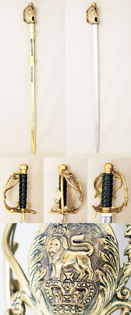 D1042 - British household cavalry officer's sword, circa 1814