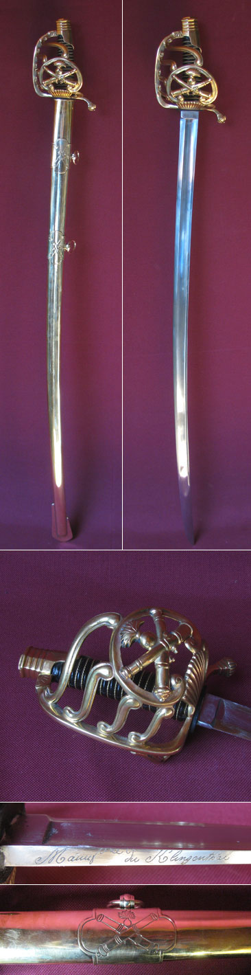D1051 - Artillery officer's sabre,  France ca. 1800