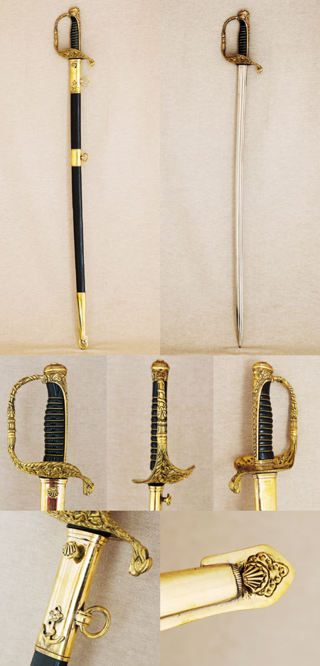 D61 - French Navy Sword, pattern M1854, reproduction