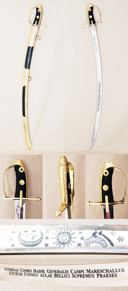 D89 - Austria Hungary cavalry sabre of Count Hadik, 1740-90