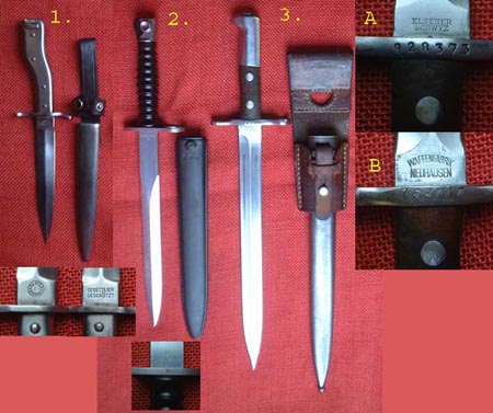 G27 - 3 exquisite bayonets for collector or dealer