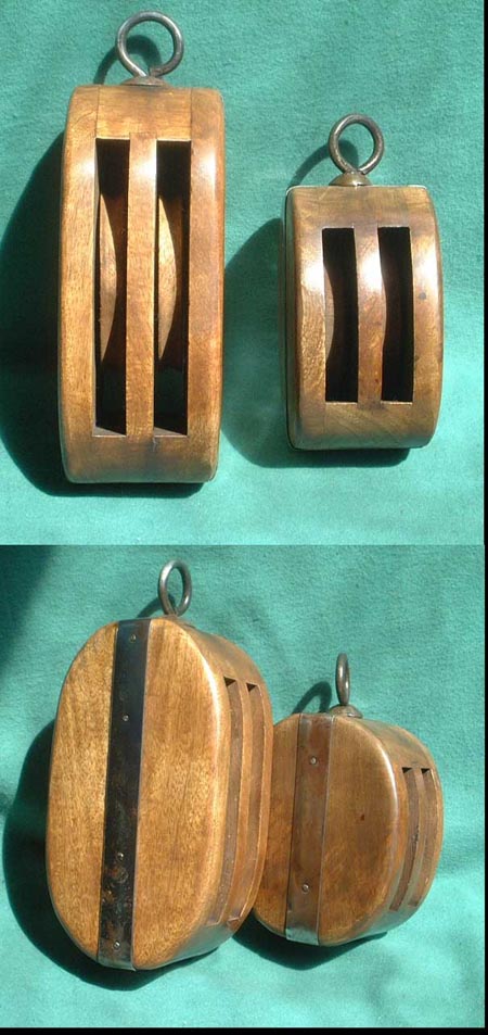 K39 - Boat blocks, nautical decoration