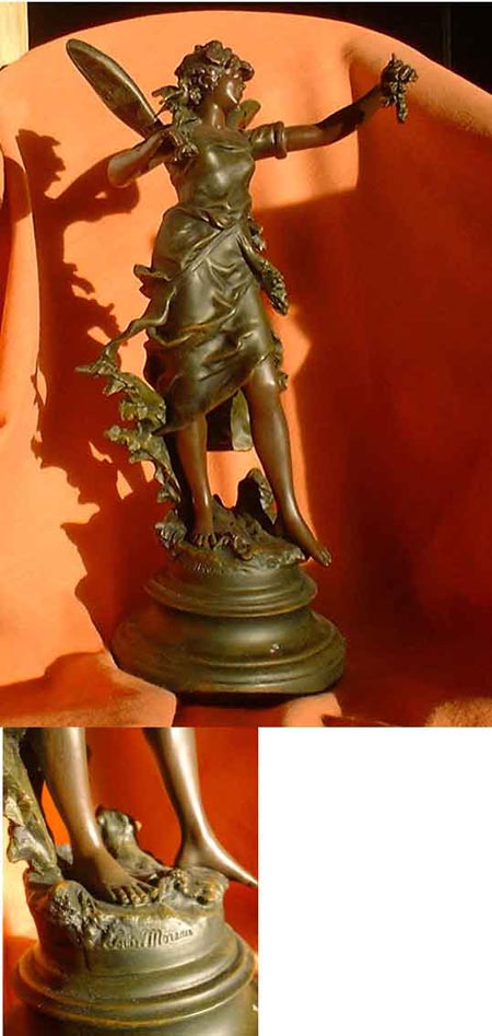M02 - Art Nouveau - figure Moreau around 1900, France