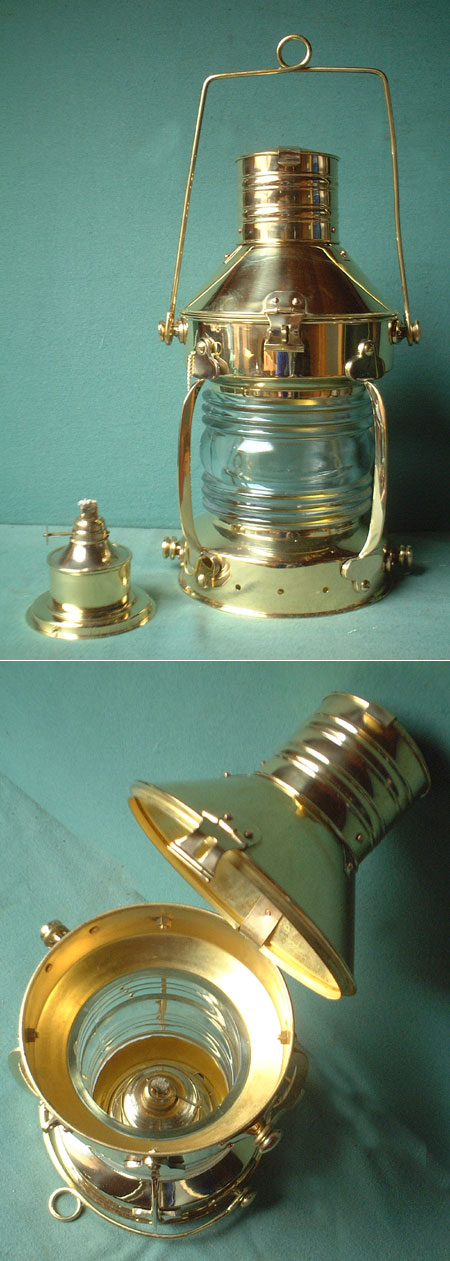 S35 - Large anchor lamp, paraffine
