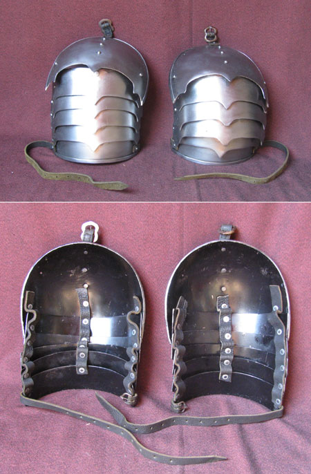 Y34 - Pair of shoulder protection, reenactment, 15th cent.