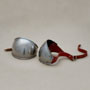 Pair of 2 medieval steel elbow caps