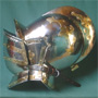 Helm Mittelalter Sturmhaube 2-teilig um 1600