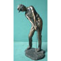 Golfspieler Bronze Imitat Steinguss Golf