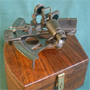 Large Navy Sextant w. hardwood box, replica