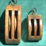 Boat blocks, nautical decoration