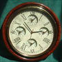 Large nautical Captain's clock with local times in five cities
