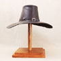 Cowboy Western hat, cowhide, dark brown - size L