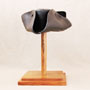 Cowboy Western hat, tricorn, brown cowhide