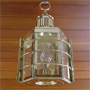 Clipper lamp, hexagonal, brass