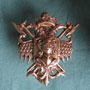 Pair of wall holders for rifles, swords etc.