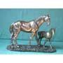 Pferde, Bronze-Imitation, Kunstguss, England