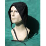 Padded cap for chainmail coif / helmet, black