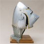 Visierhelm f. Ritter 14.Jhdt., m.Nackenschutz