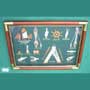 Knotentafel, Fischerboot u. 15 Knoten/Ger�te