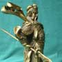 Chinesischer Tempelw�chter Bronze Figur