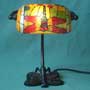 Lese - Lampe, Tiffany - Repro, m. Libellen-Motiv