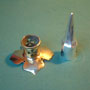 Spitze und Teller f�r Pickelhaube