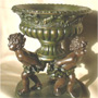 Historismus - Barock - Schale, Bronze Imit.