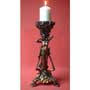 Ein (1) gr.Jugendstil Leuchter, Altbronze-Imitat-Guss