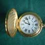 US - Taschenuhr (alte Eisenbahn Dampflok)