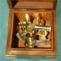 Marine Taschen Sextant im Holzkasten