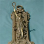 Historismus Wanduhr aus Bronze - Imitat