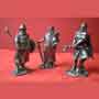 3 Mittelalter Kreuzritter Figuren f�r Sammler