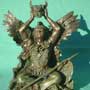 Medizinmann, Bronze Imitat Figur, Indianer